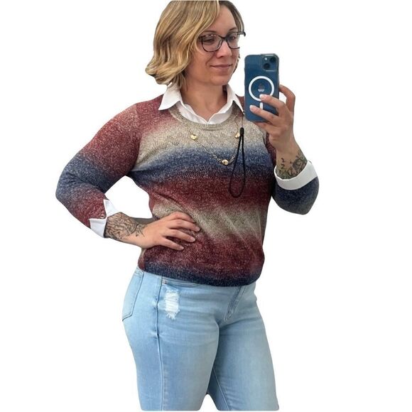 Vintage Alfred Dunner Collared Sweater Sz PM - Picture 1 of 8